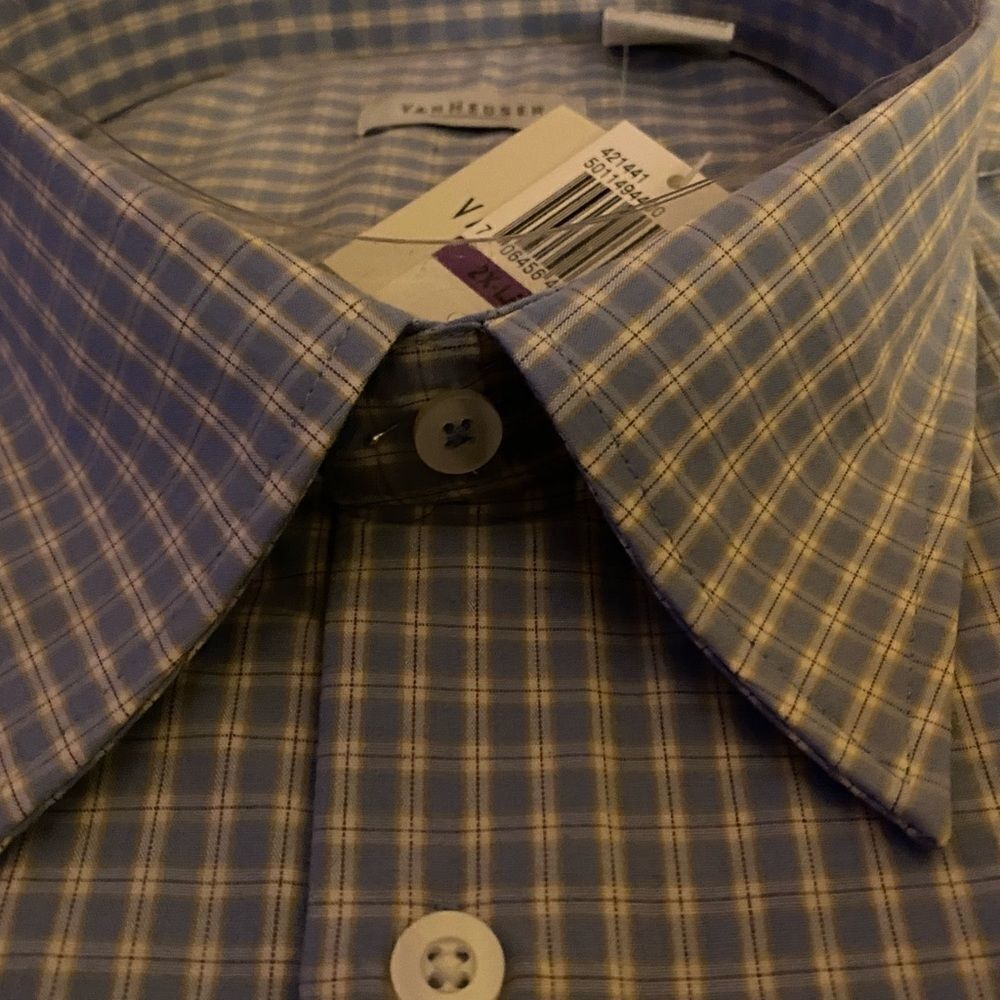 Van Heusen Micro-Touch Cotton Ultrasoft Men’s Button Down Short Sleeve